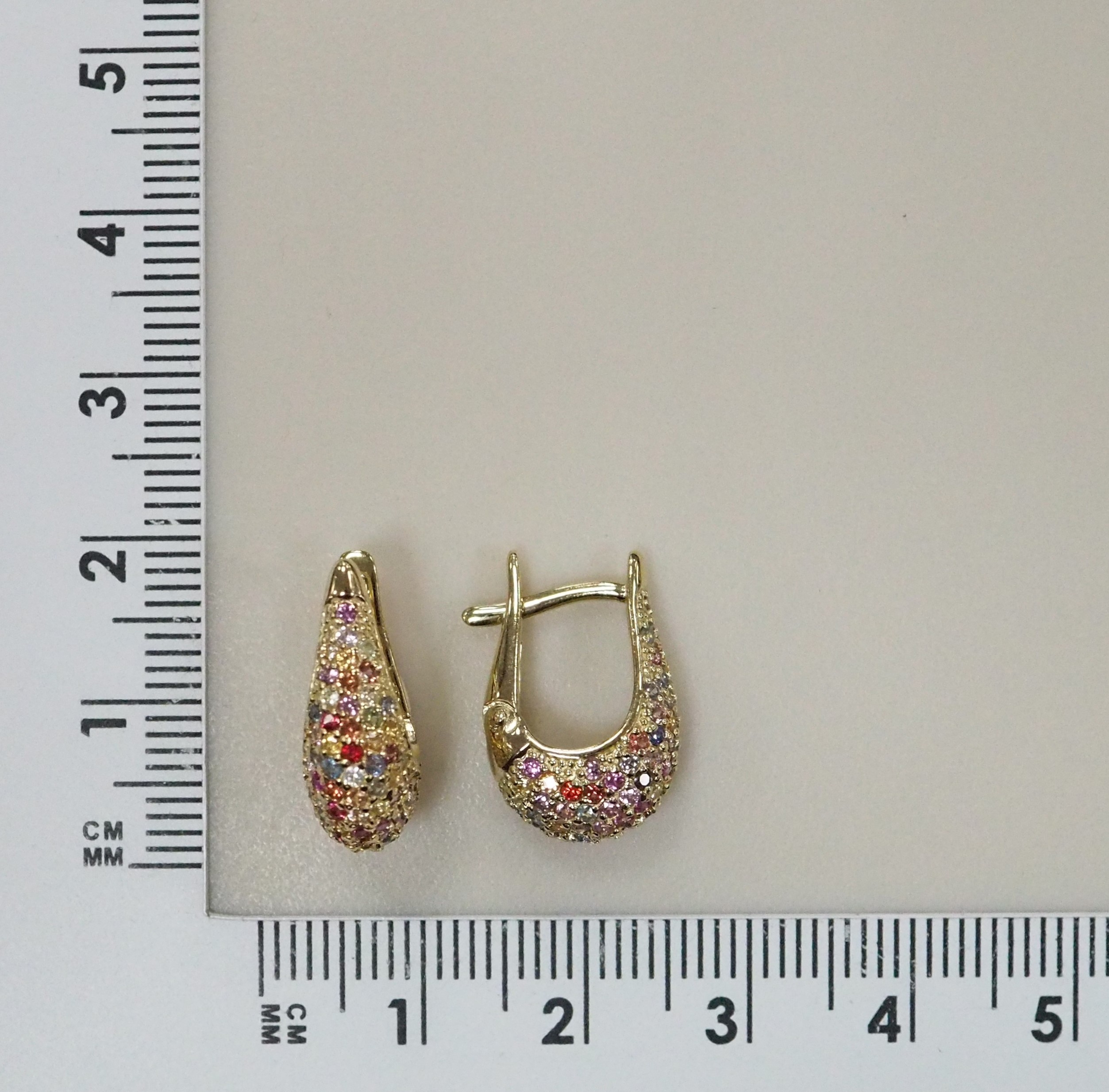 Серебряные серьги с турмалинами